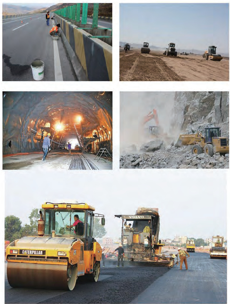 高速公路施工现场