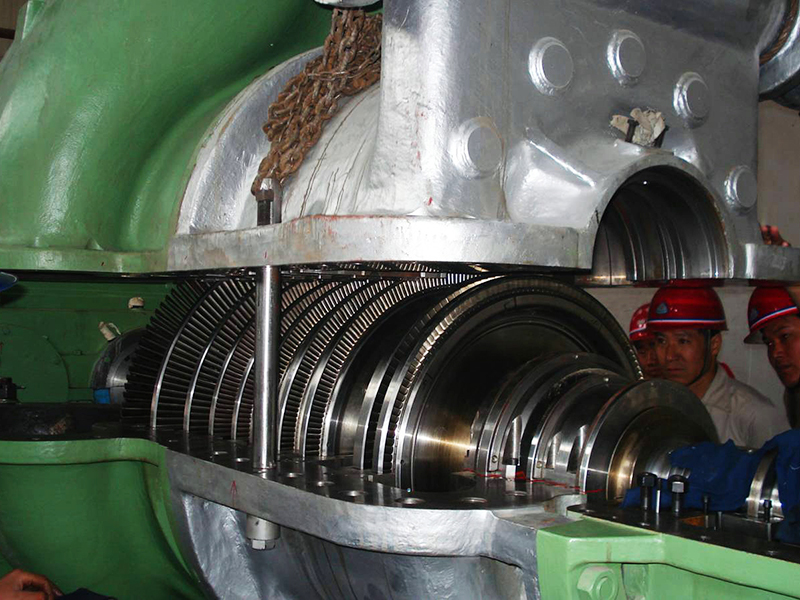 供热连产汽轮机安装